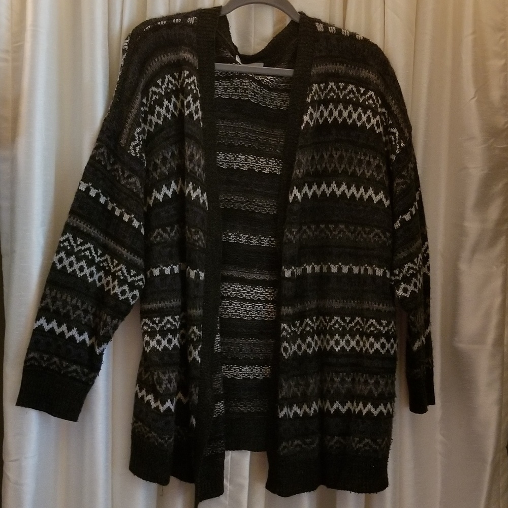 Patterned Cardigan (2X)